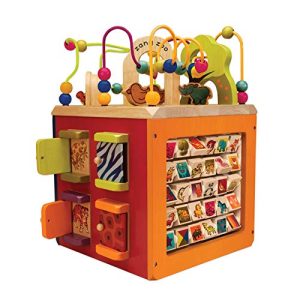 B. Toys Wooden Activity Cube - Zany Zoo