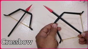 How to Make a Paper Crossbow And Arrows Creative Toy