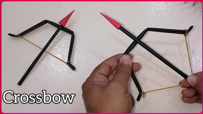 How to Make a Paper Crossbow And Arrows Creative Toy