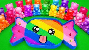 How to Make Colored Clay Slime Toy Diy