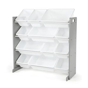 Toy Storage Shelf With Bins