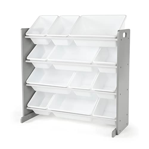 Toy Storage Shelf With Bins